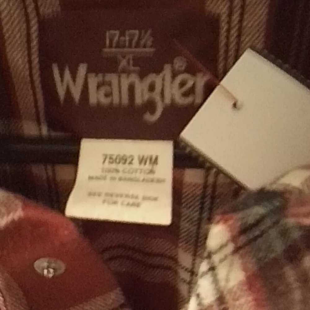 Vintage XL Wrangler 2 pocket long sleeve flannel